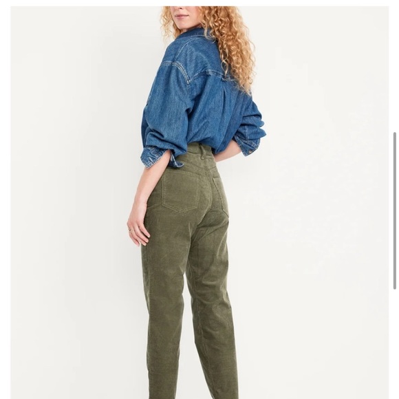 Old Navy High-Waisted OG Straight
Corduroy Ankle Pants Olive Trousers 28W - Picture 6 of 12
